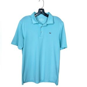 EUC Vineyard Vines Men's “Marshall” Solid Pique Polo